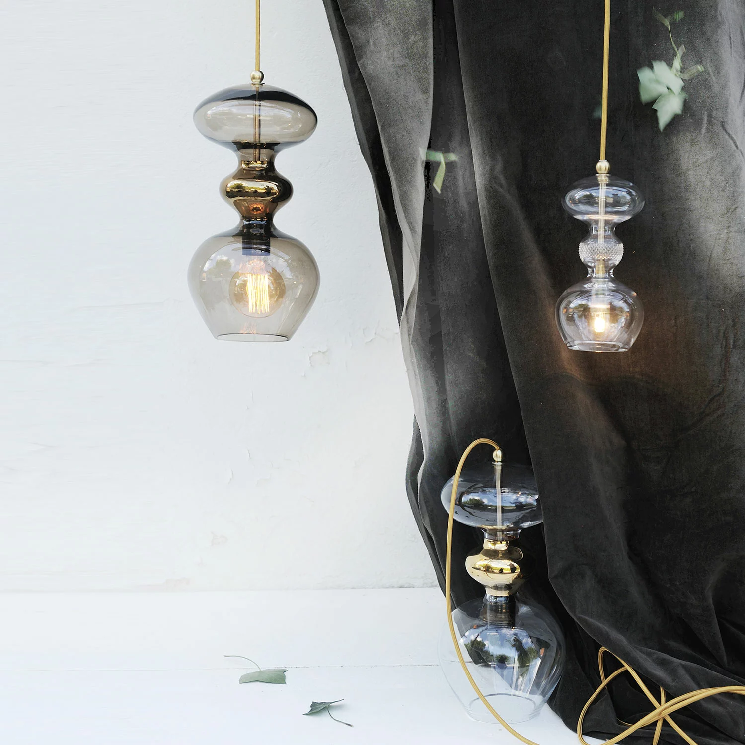 Ebb & Flow Futura Kattovalaisin Ø18cm, Golden Smoke - Image 4