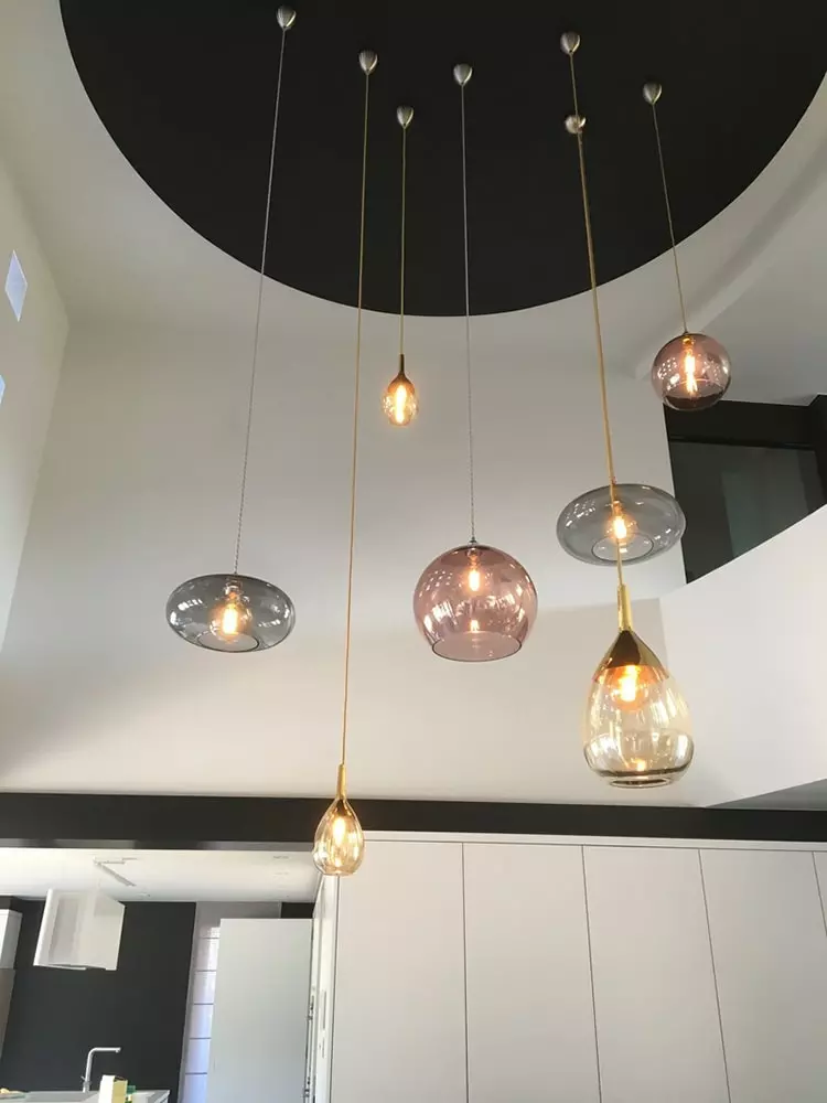 Ebb & Flow Horizon Pendant Lamp Ă29cm, Chameleon W Silver - Image 4