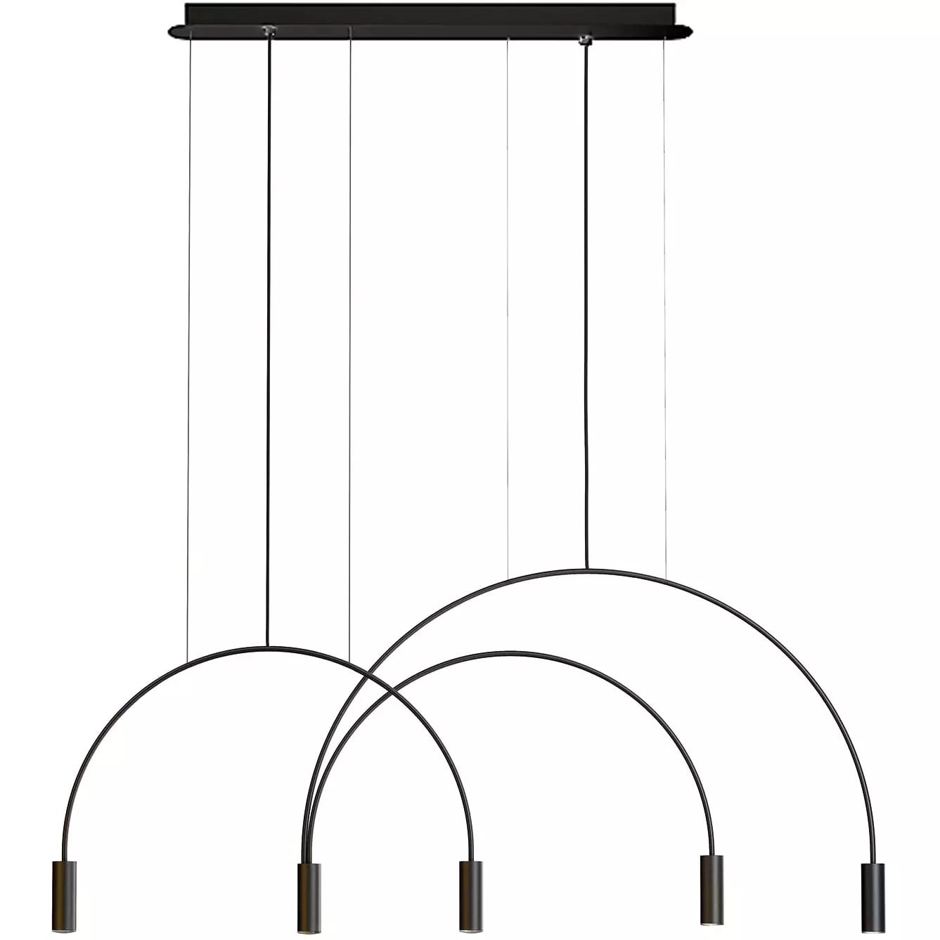 Estiluz Volta L78S.1D1T-W Riippuvalaisin, Musta / Musta / Musta