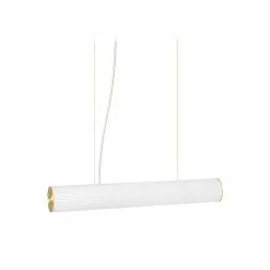 Ferm LIVING Vuelta Riippulamppu 60, Valkoinen / Messinkinen