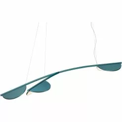 Flos Almendra Organic Y Long S3 Riippuvalaisin, Bay Blue Metallized