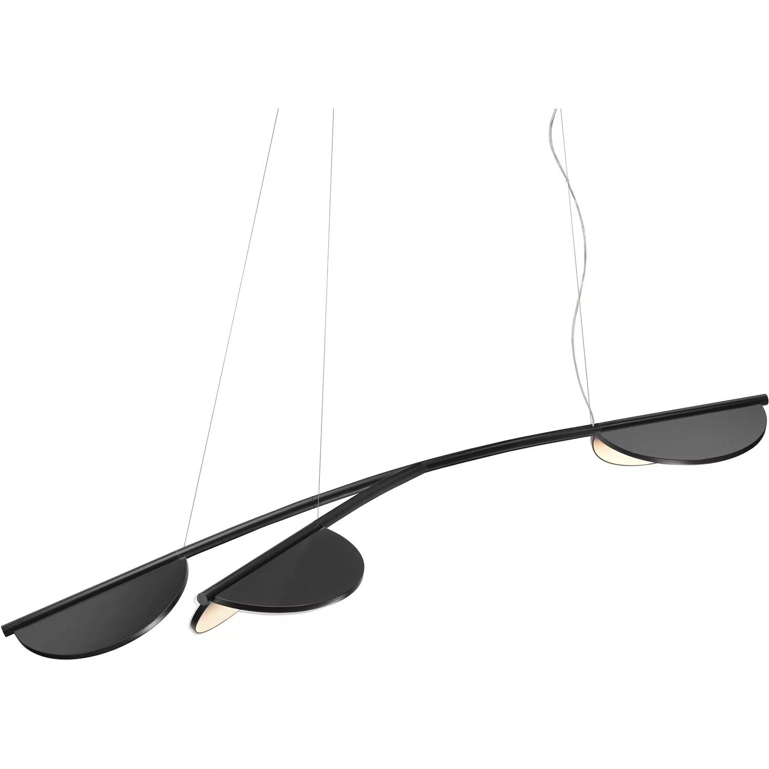 Flos Almendra Organic Y Short S3 Riippuvalaisin, Antrasiitti