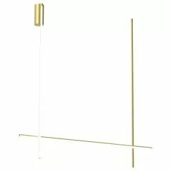 Flos Coordinates C2 Long Kattovalaisin, Anodized Champagne