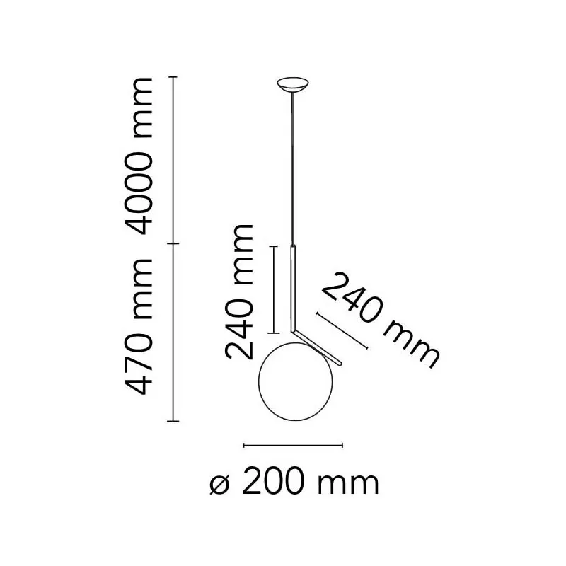Flos IC Lights S1 Kattovalaisin, Kromi - Image 2