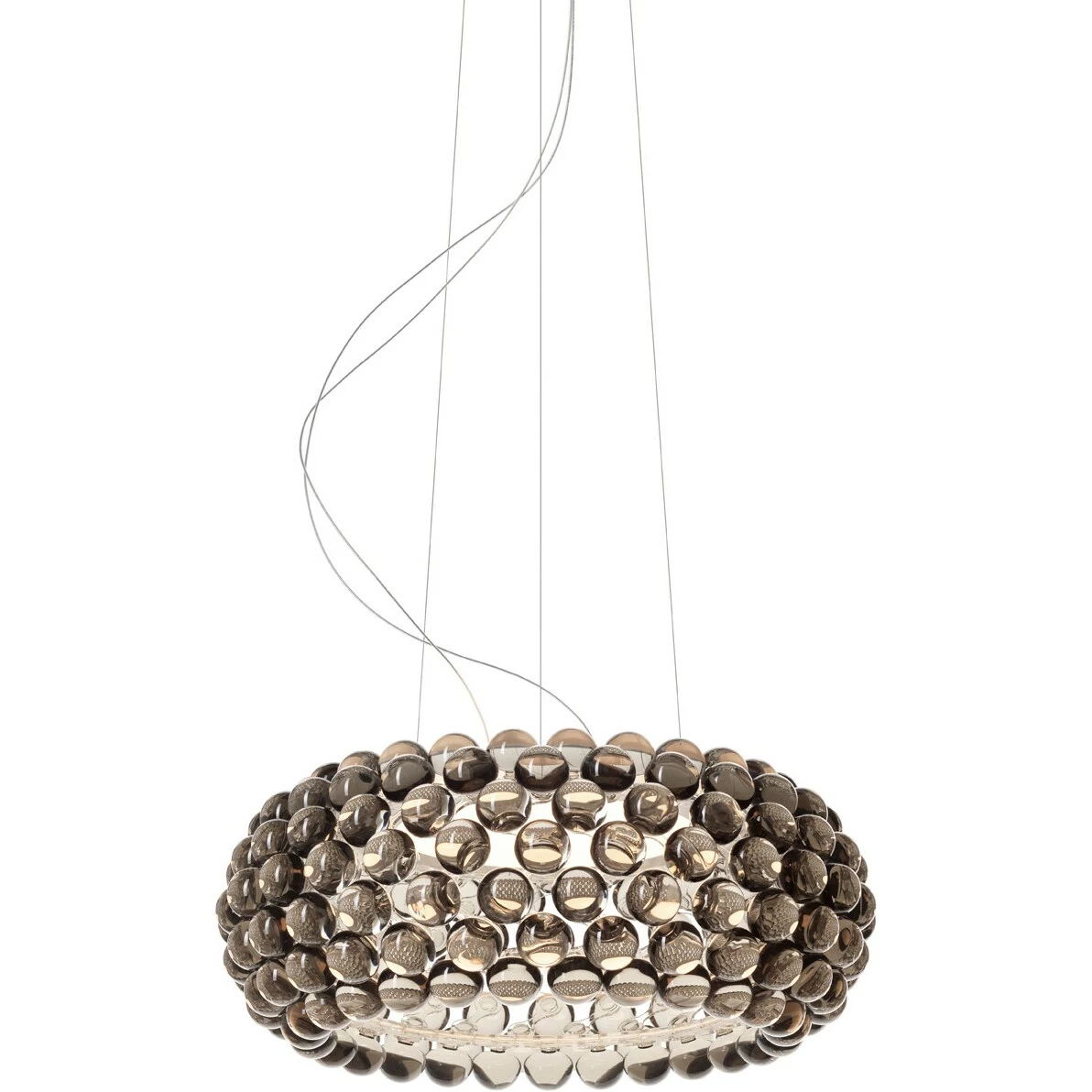 Foscarini Caboche Plus Media Riippuvalaisin, Harmaa, Himmennin