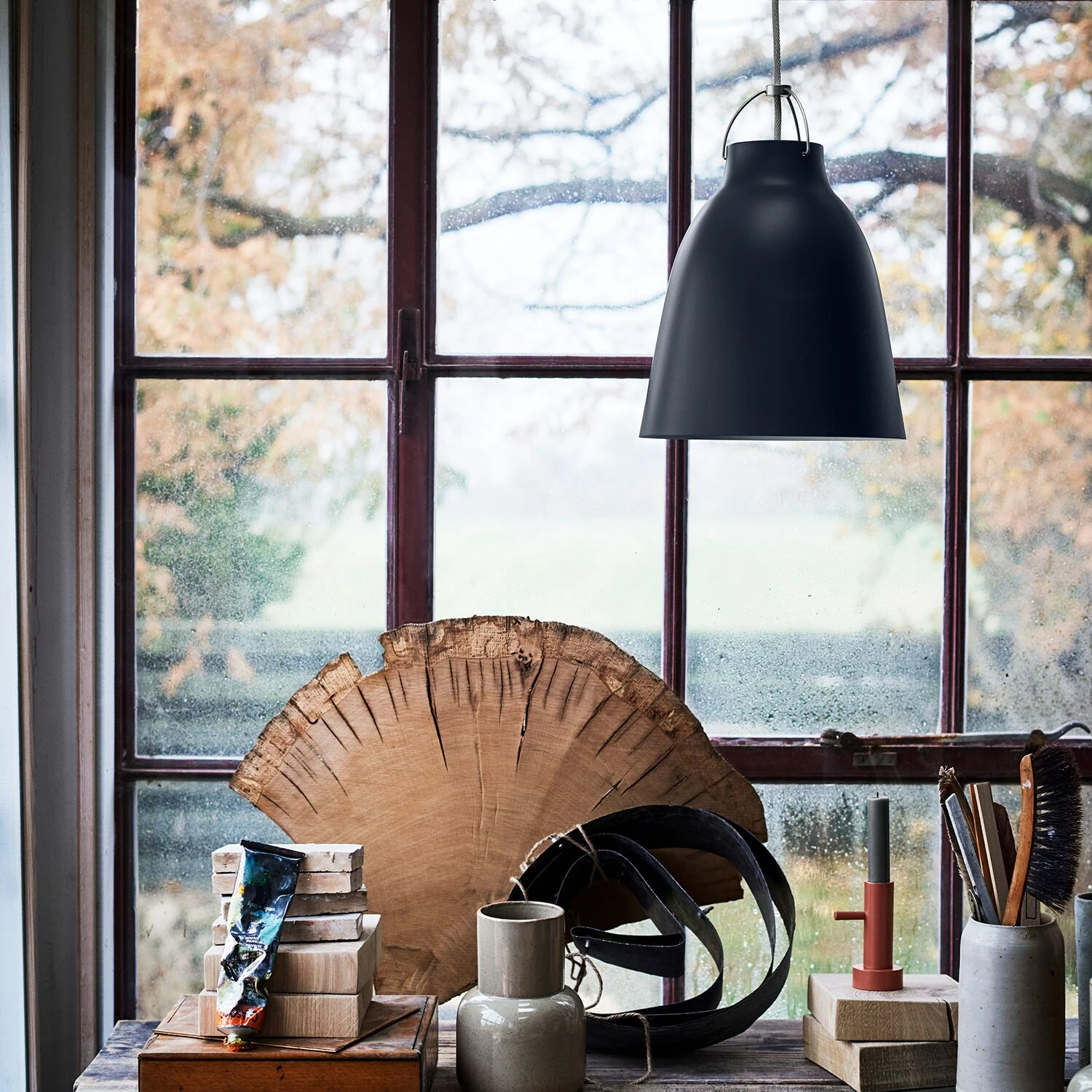 Fritz Hansen Caravaggio Kattovalaisin P2, Matta Vaaleanharmaa - Image 3