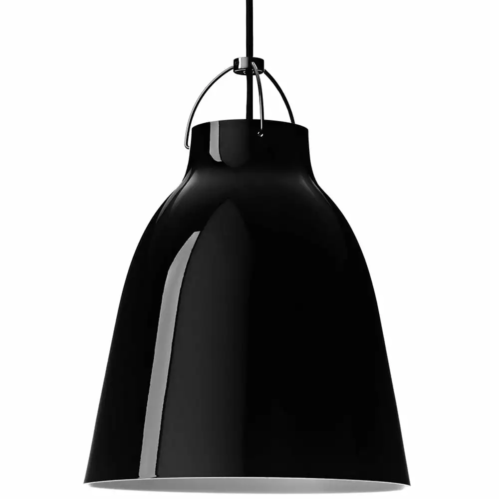 Fritz Hansen Caravaggio Kattovalaisin P2, Musta/ Musta