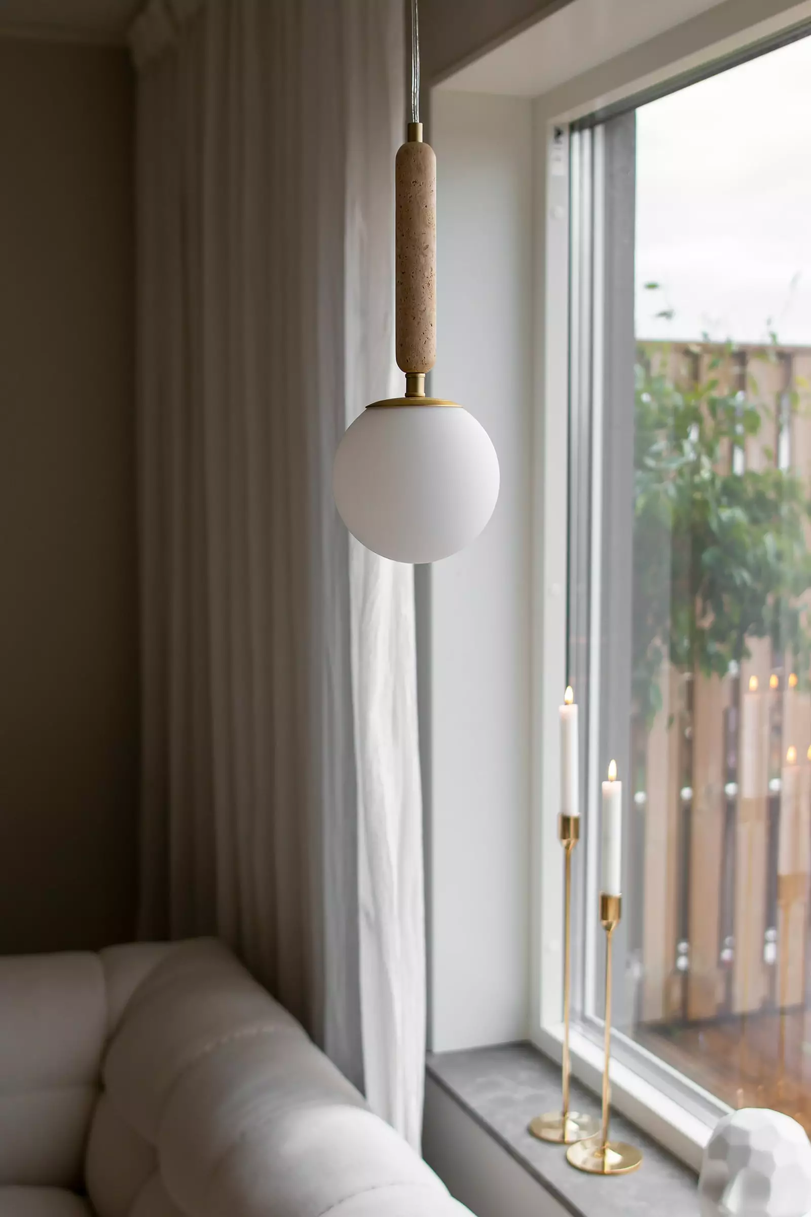 Globen Lighting Torrano 15 Riippuvalaisin, TravertiininvÀrinen - Image 3