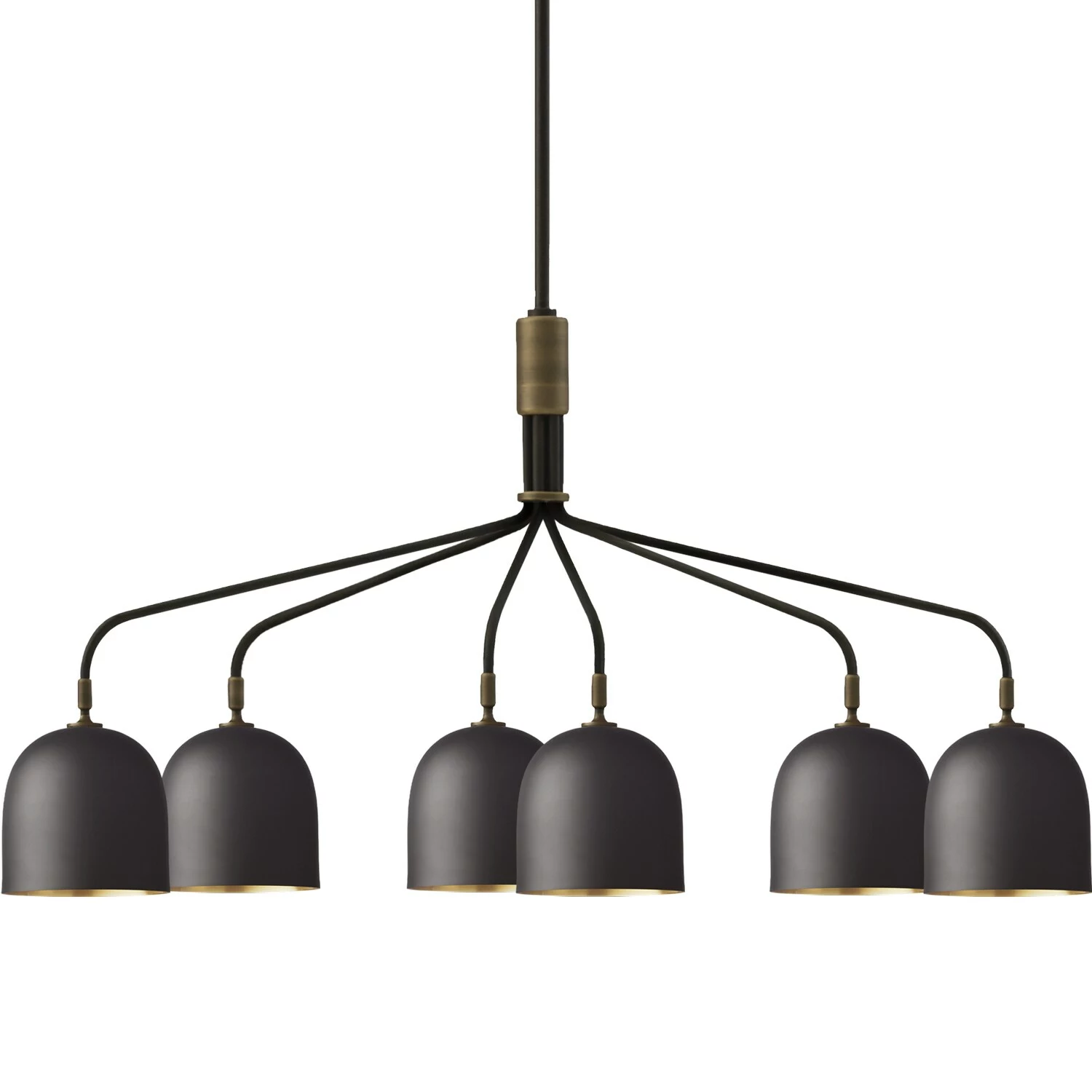 Gubi Howard Kynttilänjalka 6 Pitkät Varret, Asemetalli / Messinki