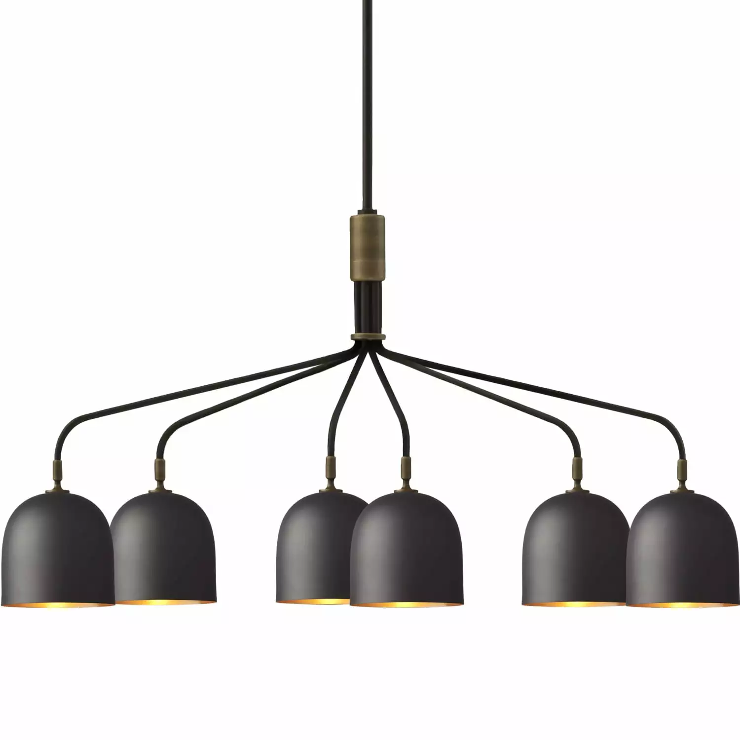 Gubi Howard Kynttilänjalka 6 Pitkät Varret, Asemetalli / Messinki - Image 2