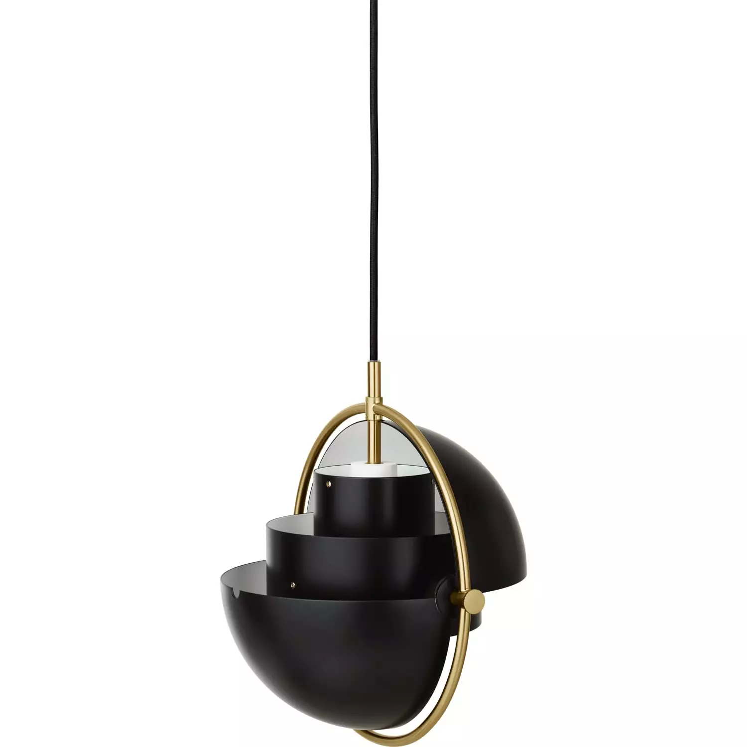 Gubi Multi-Lite Riippuvalaisin Ø25,5 Cm, Musta / Messinki - Image 3