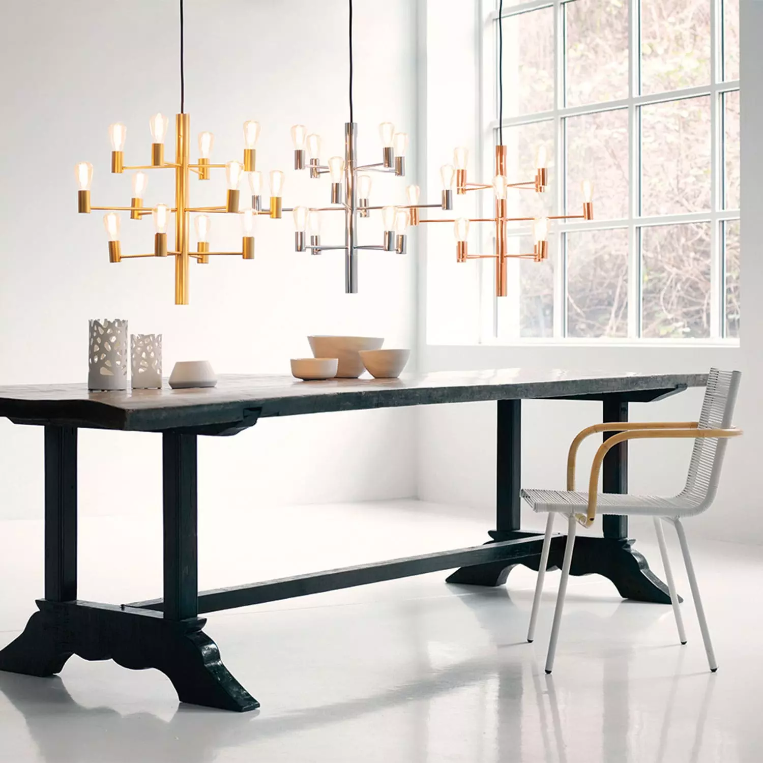 Herstal Manola 12 Kynttilänjalka Himmentävä LED, Krominvärinen - Image 6