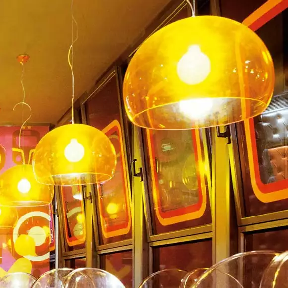 Kartell FL/Y Riippuvalaisin 52 Cm, Amber - Image 5