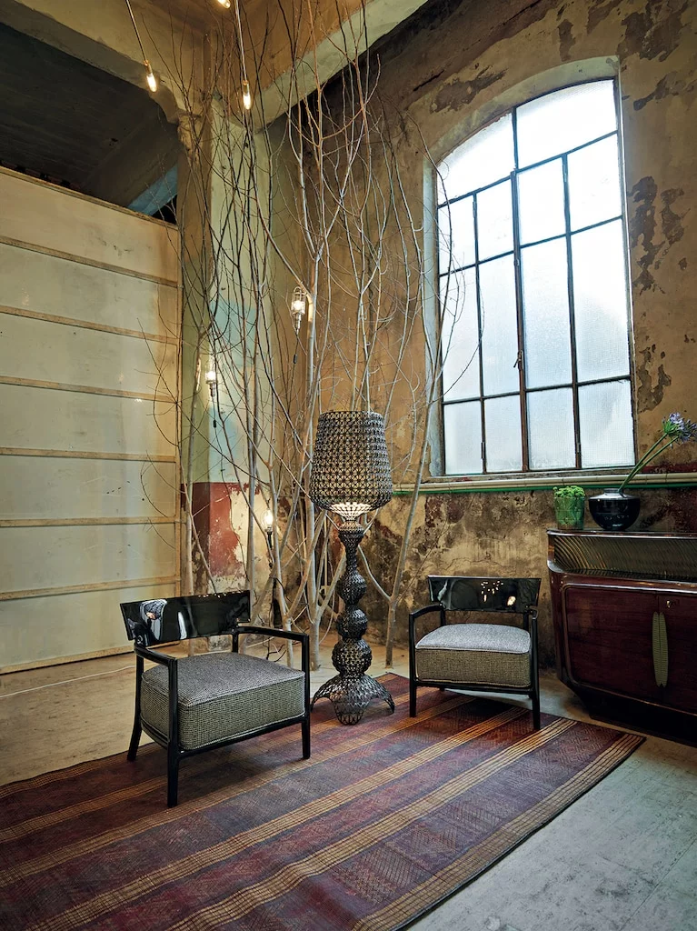 Kartell Kabuki Lattiavalaisin Ulkona Käytettävä, Musta - Image 4