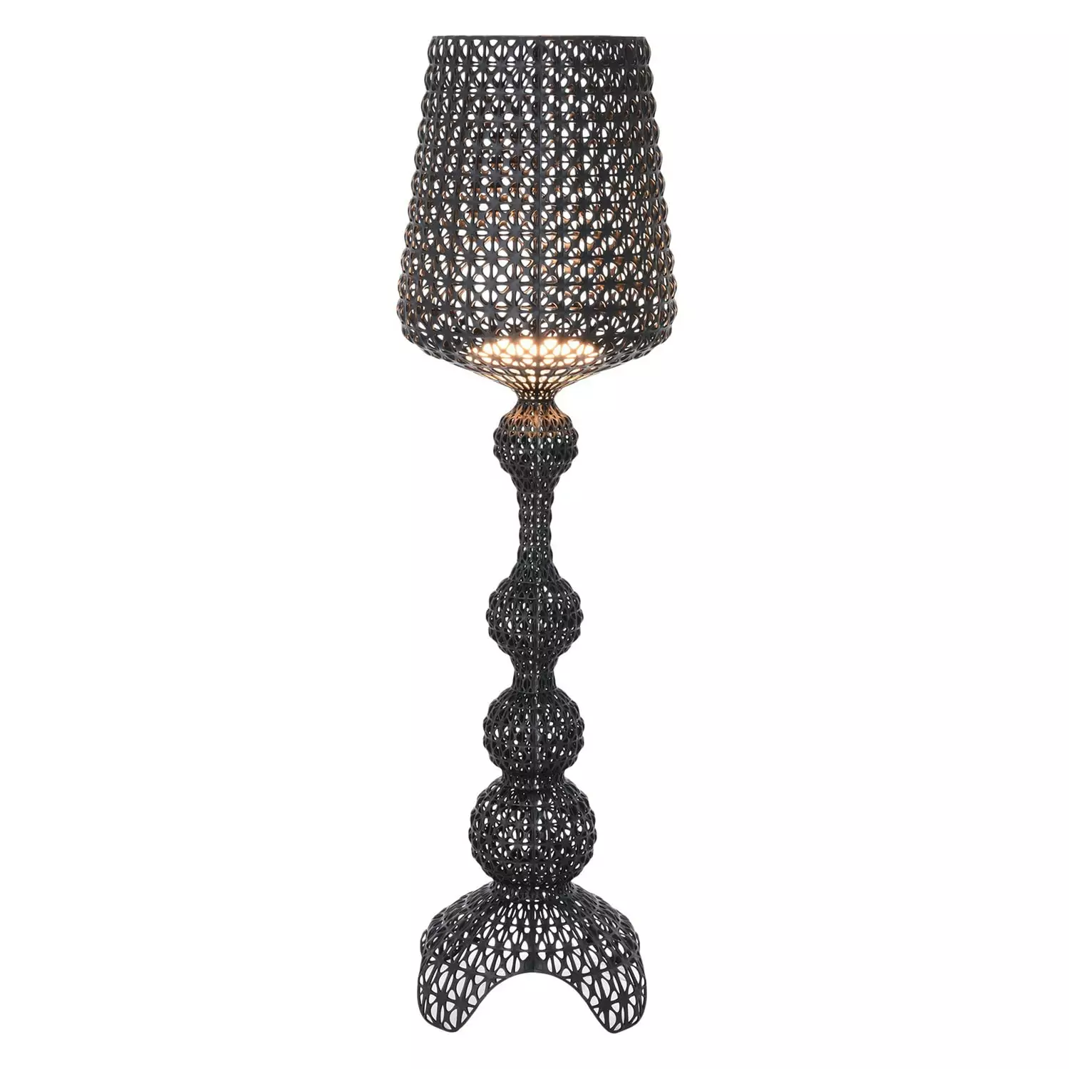 Kartell Kabuki Lattiavalaisin Ulkona Käytettävä, Musta