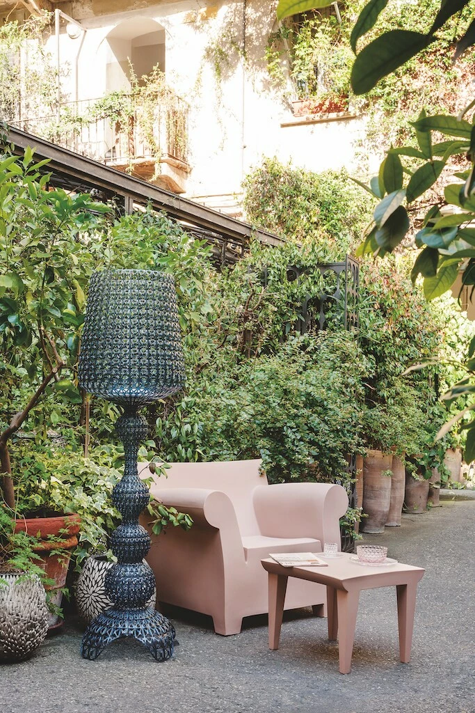 Kartell Kabuki Lattiavalaisin Ulkona Käytettävä, Musta - Image 2