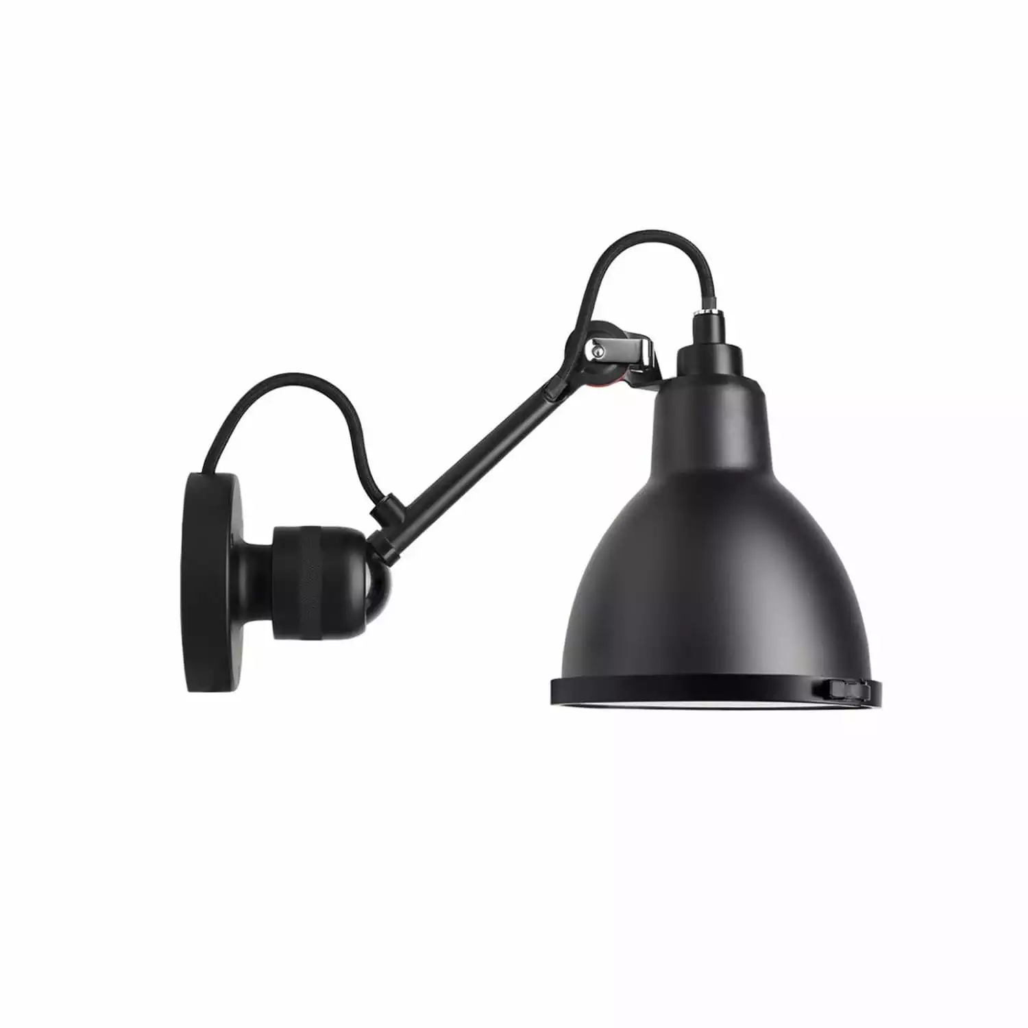 DCWéditions Lampe Gras N°304 Classic Outdoor Seaside Wall Lamp, Black