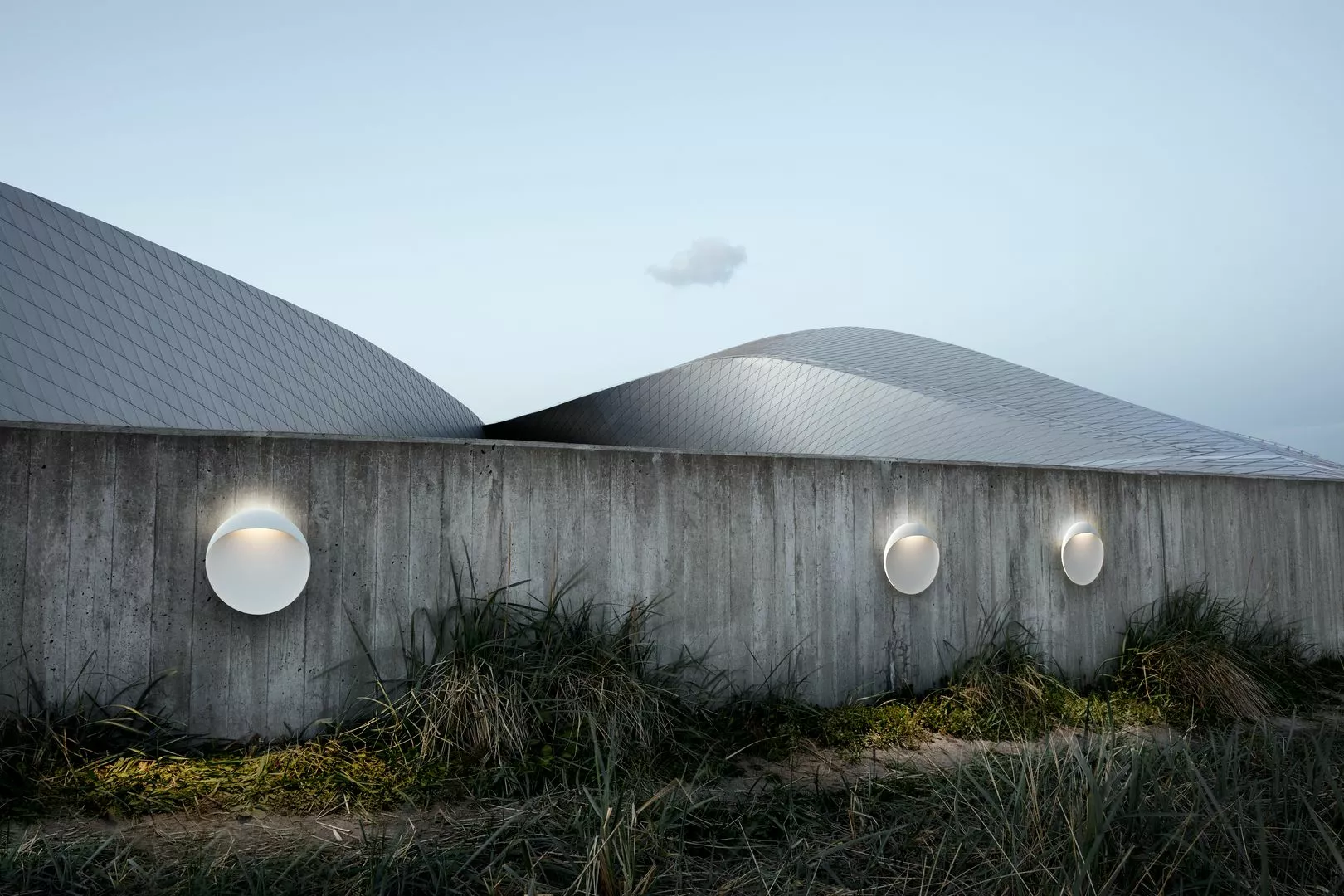 Louis Poulsen Flindt Seinävalaisin Ø300 LED 2700K, Valkoinen - Image 2