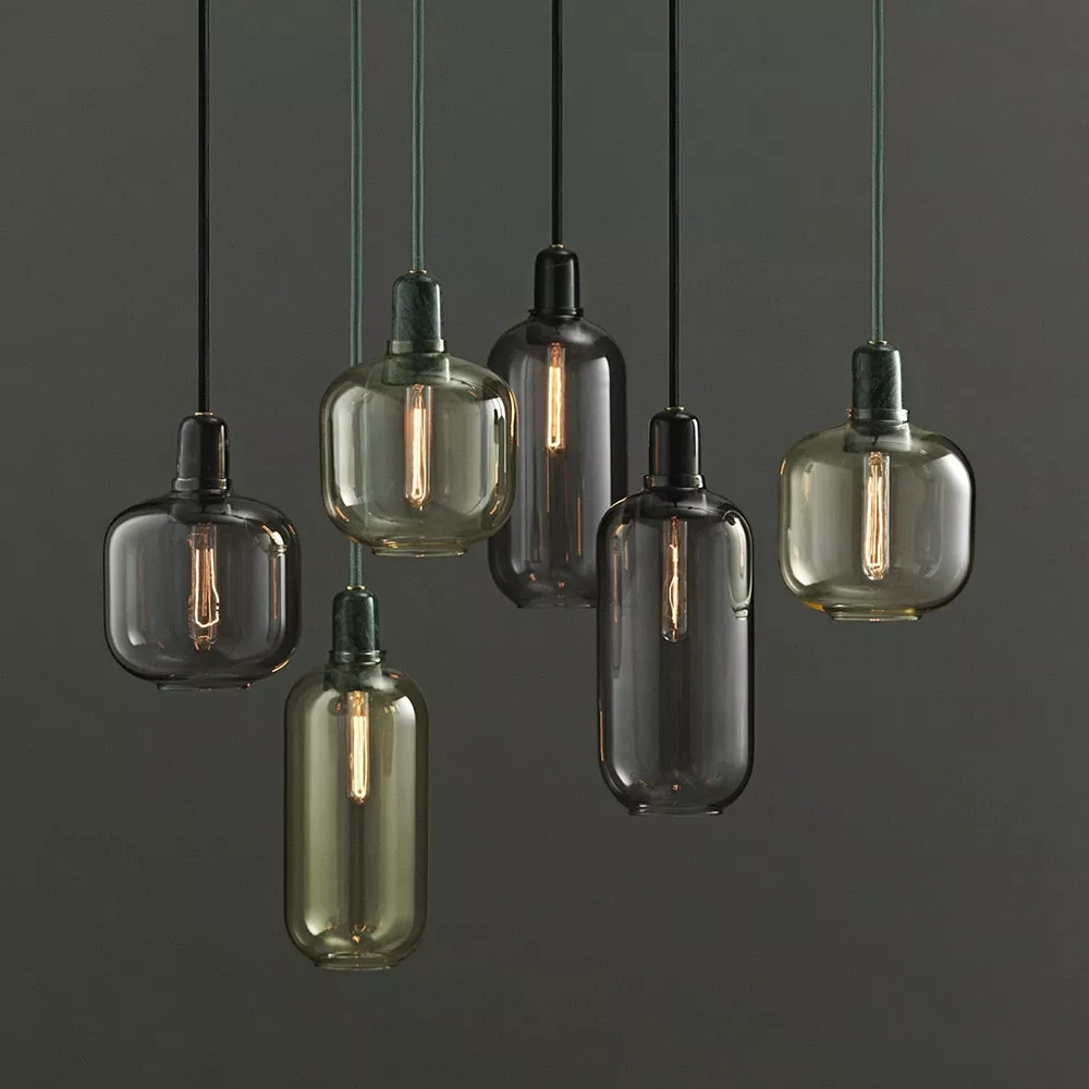 Normann Copenhagen Amp Riippuvalaisin Suuri, Valkoinen/Brass - Image 6