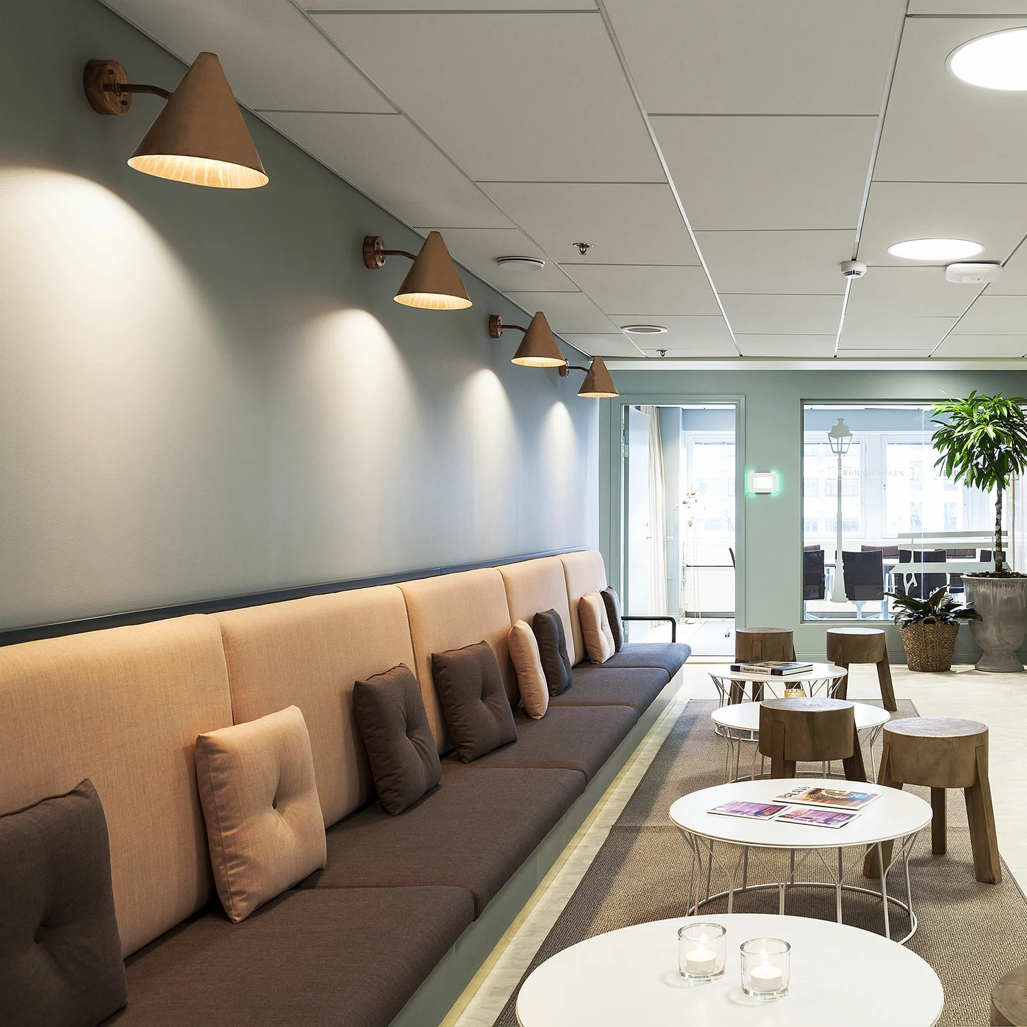 Örsjö Belysning Tratten Mini Seinävalaisin LED, Kupari - Image 3