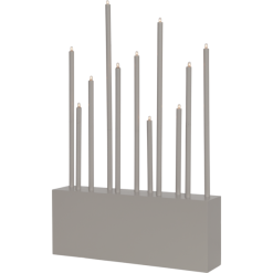 Star Trading Buzz Kynttilänjalka 43 Cm, Elephant Grey