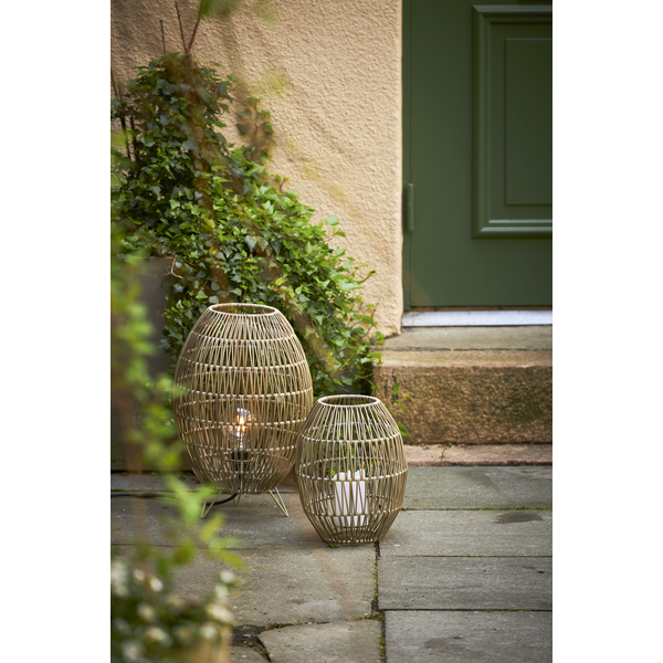 Star Trading Linde Lampshade 30 Cm, Grey Beige - Image 2