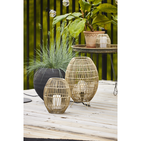 Star Trading Linde Lampshade 30 Cm, Grey Beige - Image 3