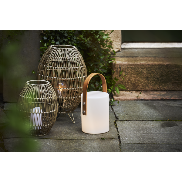 Star Trading Linde Lampshade 30 Cm, Grey Beige - Image 4