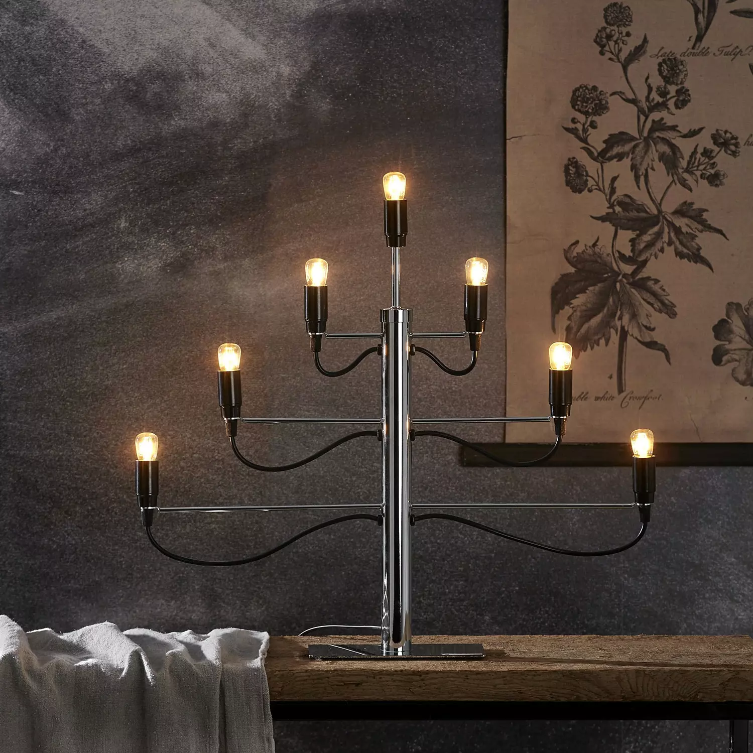 Star Trading Milano Kynttilänjalka, Kromi - Image 2