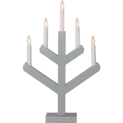 Star Trading Vinga 5 Kynttilänjalka, Harmaa