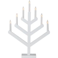 Star Trading Vinga 7 Kynttilänjalka, Valkoinen