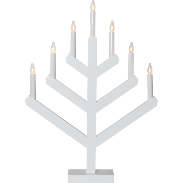 Star Trading Vinga 7 Kynttilänjalka, Valkoinen