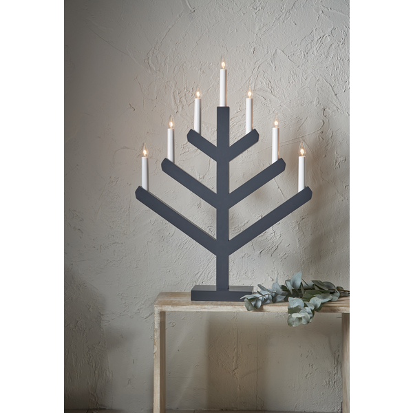 Star Trading Vinga 7 Kynttilänjalka, Graphite - Image 5