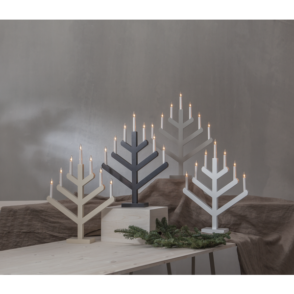 Star Trading Vinga 7 Kynttilänjalka, Beige - Image 3