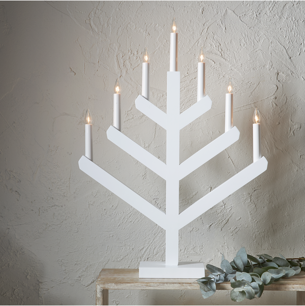 Star Trading Vinga 7 Kynttilänjalka, Valkoinen - Image 4