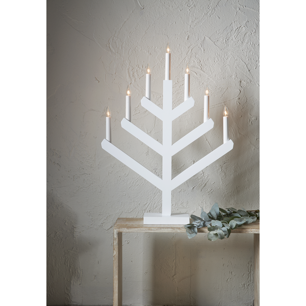 Star Trading Vinga 7 Kynttilänjalka, Valkoinen - Image 5