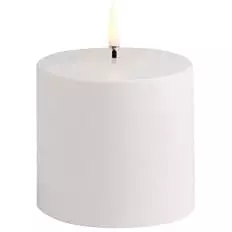 Uyuni LED Pöytäkynttilä Ulkona Käytettävä Valkoinen, 7,8 X 7,8 Cm