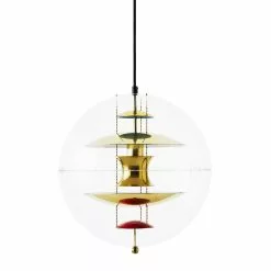 Verpan VP-Globe Riippuvalaisin, 40 Cm, Messinki